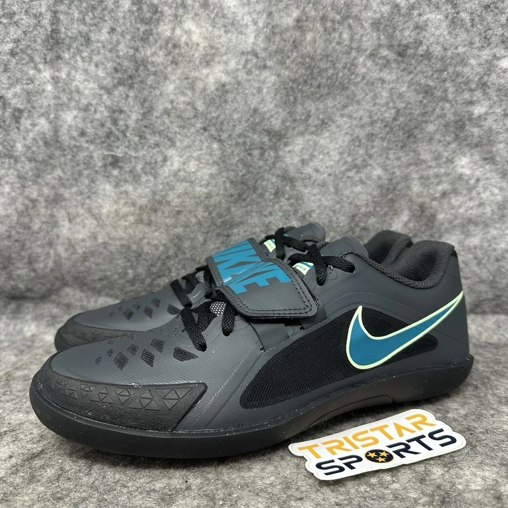 Nike Zoom Rival SD 2 Track Throwing Shoes Mens Size 9 Black Green FZ9665-001